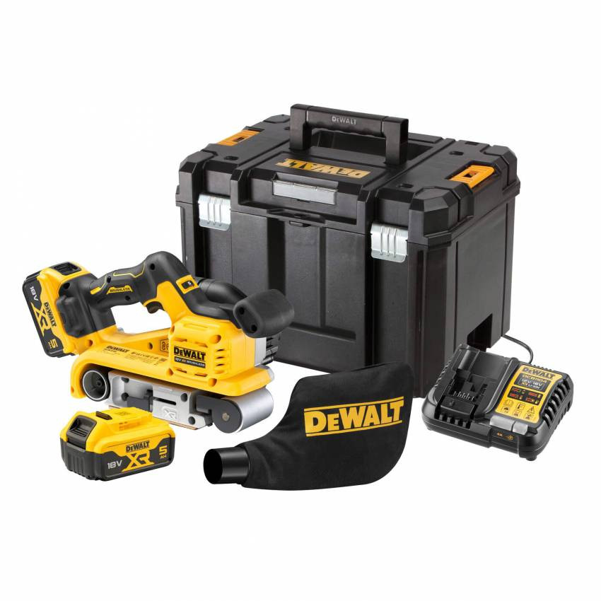 Шліфмашина стрічкова акумуляторна безщіткова DeWALT DCW220P2-DCW220P2