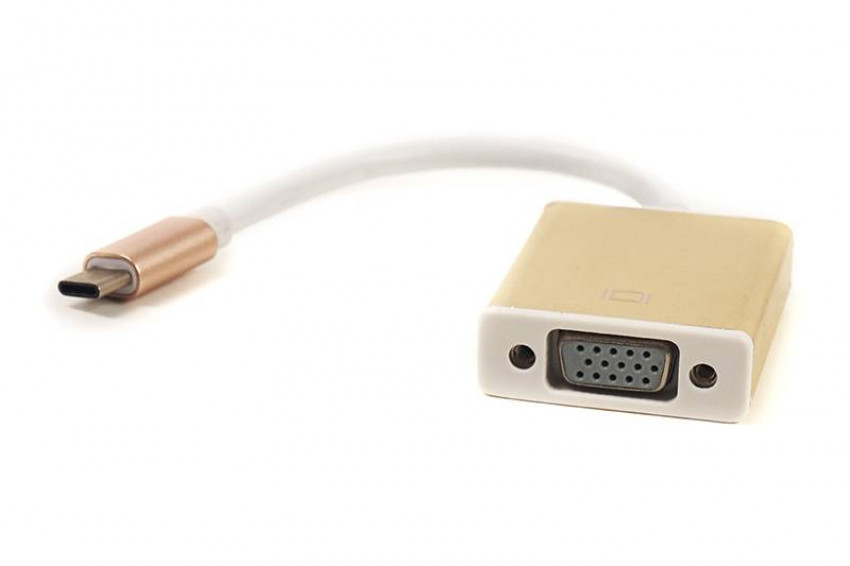 Кабель PowerPlant USB Type-C - VGA, 15см-DV00DV4064