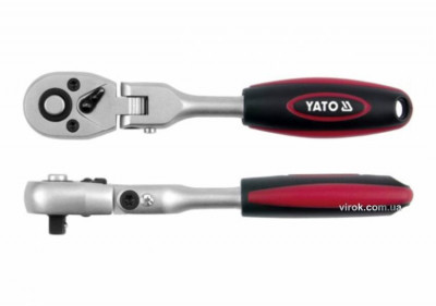 Тріщатка із шарніром YATO: квадрат 1/2&quot;, L=290 мм, 72T [6/24]-[articul]