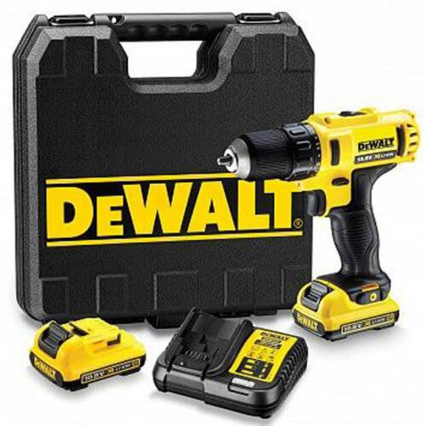 Дриль-шуруповерт ударний акумуляторний DeWALT DCD716D2 XR Li-Ion 10.8 В, 2 Ач, 30 Нм, 400-1500-DCD716D2