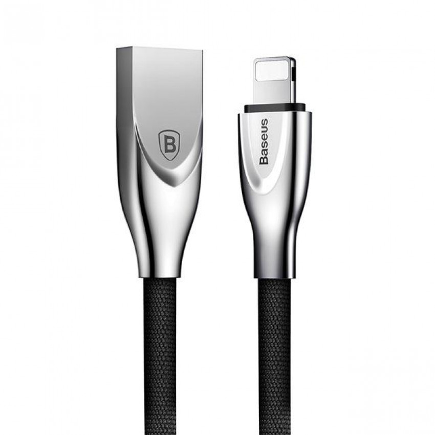 Кабель Baseus Zinc USB 2.0 to Lightning 2A 1M Чорний (CALXN-01)-