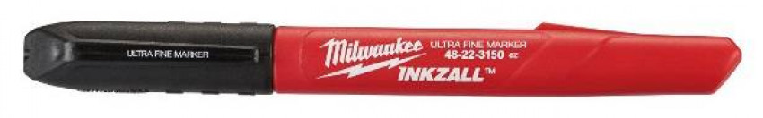 Маркер для будмайданчика InkZAll MILWAUKEE, ультра-тонка, чорна (4шт)-48223154