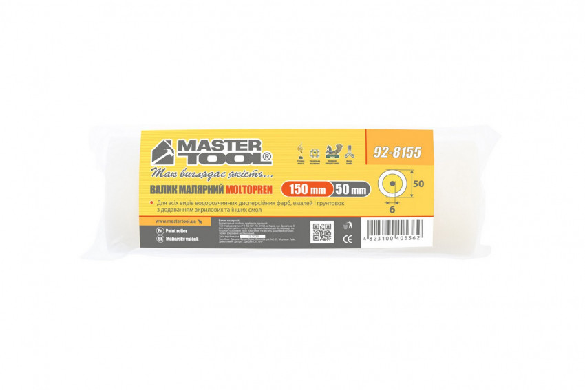 MasterTool Валик поролоновий 150*50 d 6 мм, Арт.: 92-8155-92-8155