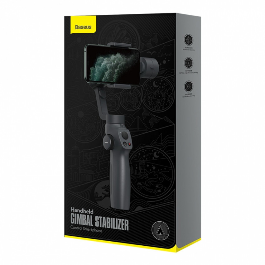 Стабілізатор для смартфона Baseus Control Smartphone Handheld Gimbal Stabilizer Сірий (SUYT-0G)-