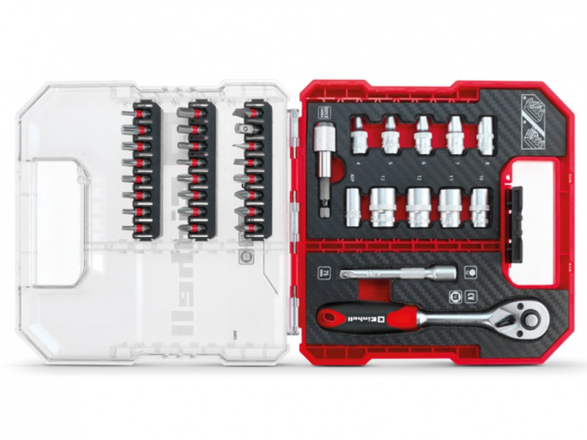 Набір біт і головок з трещіткою Einhell, 37 шт, L-Case (109022)-