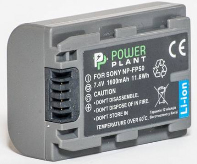 Аккумулятор PowerPlant Sony NP-FP50 1600mAh-[articul]