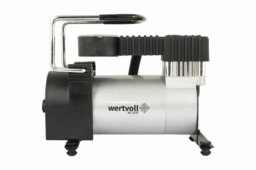 Компресор автомобільний WERTVOLL 12 V 150 PSI 8 A 100 Вт 37 л/хв сумка AC-2137-AC-2137