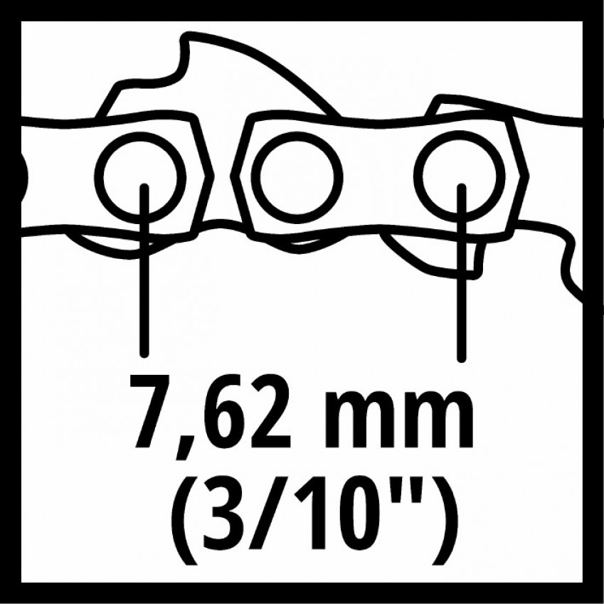 Ланцюг пильний Einhell 15 см, 1.0 мм, 28T, 7.62 мм (4500174)-