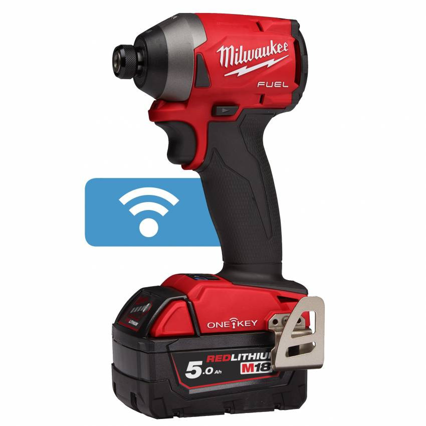 Імпульсний ударний акумуляторний шуруповерт 1/4" HEX MILWAUKEE, M18 ONEID2-0X, 226Нм (HDкейс)-4933464090