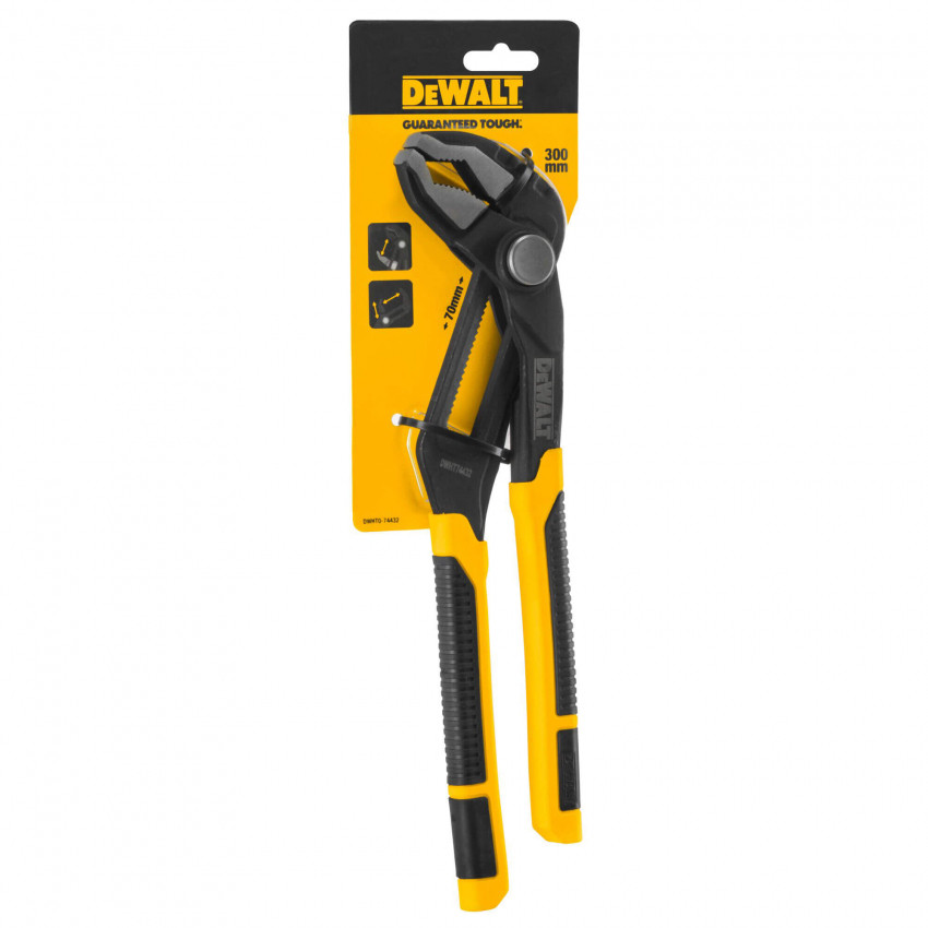 Пасатижі переставні сантехнічні довжиною 300 мм DeWALT DWHT0-74432-DWHT0-74432