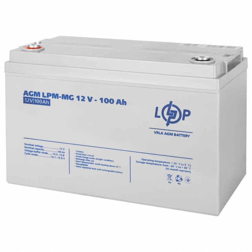 Акумулятор мультигелевий LPM-MG 12V - 100 Ah-LP3877