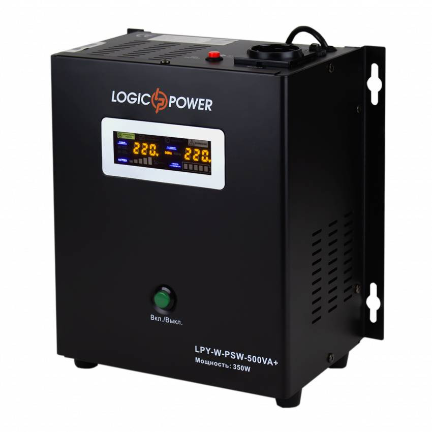 Комплект резервного живлення для котла LogicPower ИБП W500 + гелевая батарея 520W-