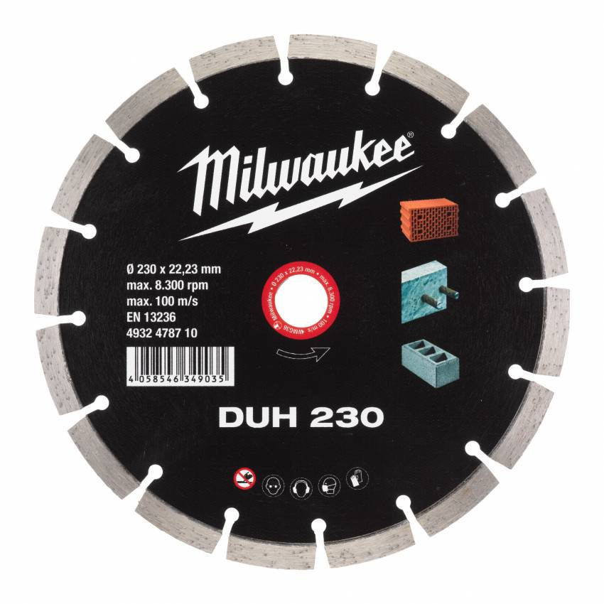 Диск алмазний MILWAUKEE DUH 350, Ø350мм-4932471986