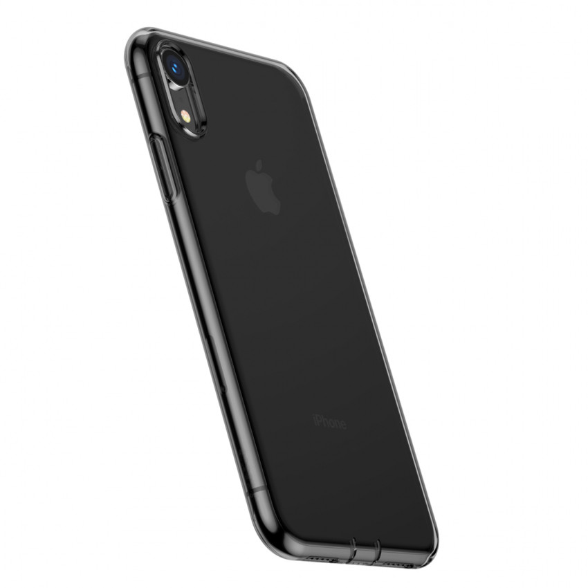 Чохол Baseus для iPhone Xr Simplicity Прозорий Чорний (ARAPIPH61-A01)-