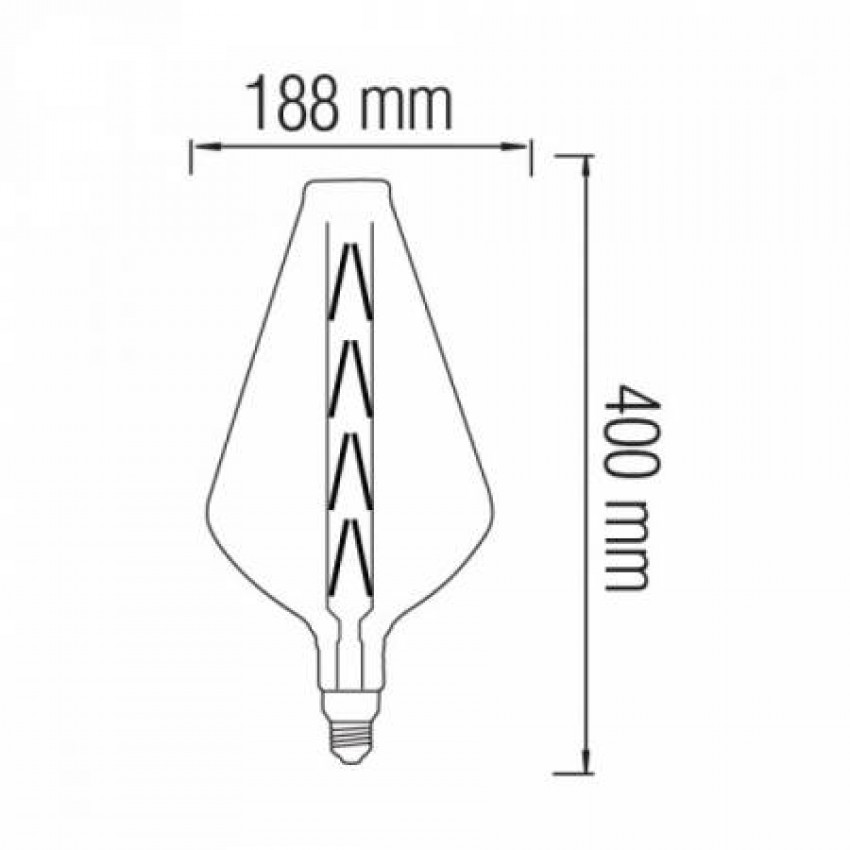 Світлодіодна лампа Filament PARADOX-XL 8W Е27 Titanium-001 052 0008