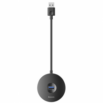 USB Hub Baseus Round Box USB3.0 to USB3.0*1 + USB2.0*3 Чорний (CAHUB-F01)-[articul]