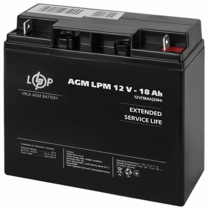 Акумулятор AGM LPM 12V - 18 Ah для Mercedes-