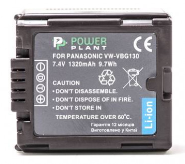 Акумулятор PowerPlant Panasonic VW-VBG130 Chip 1320mAh-[articul]