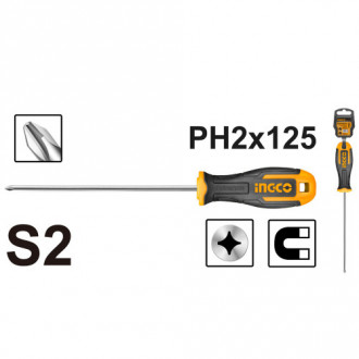 Хрестова викрутка S2 PH2×125 мм INGCO INDUSTRIAL-[articul]