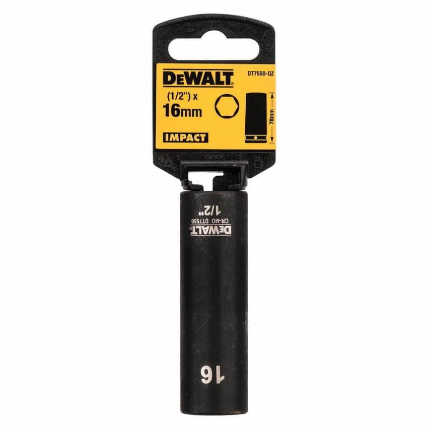 Головка торцевая ударная длинная IMPACT DeWALT DT7550-DT7550