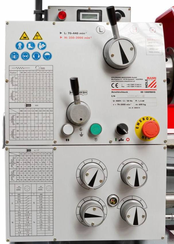 Верстат токарний по металу Holzmann ED 1000FB-ED1000FB_400V