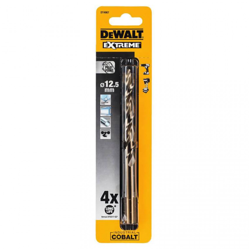 Свердло по металу EXTREME INDUSTRIAL COBALT DeWALT DT4967-DT4967