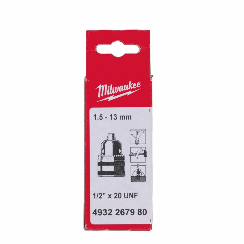 Патрон ключовий MILWAUKEE 1,5-13 1/2"х20-4932267980