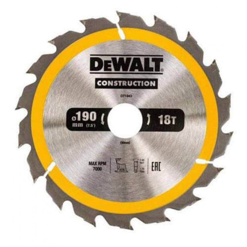 Диск пильний DEWALT DT1943-DT1943