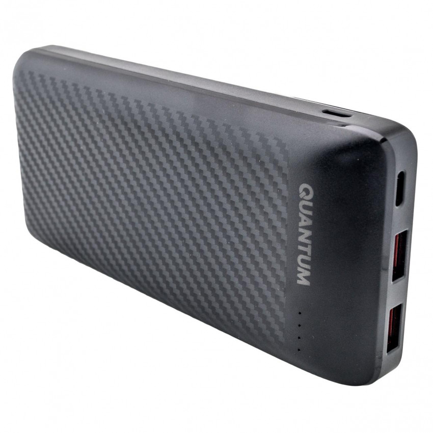 Універсальний мобільний акумулятор Power bank fast charging Quantum QM-PB1022 black 20 000mAh 3.7V-QM-PB1022