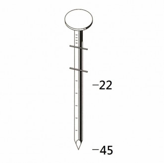 Цвях покрівельний рифлений Prebena 25 мм (10,56 тис. шт.)-[articul]