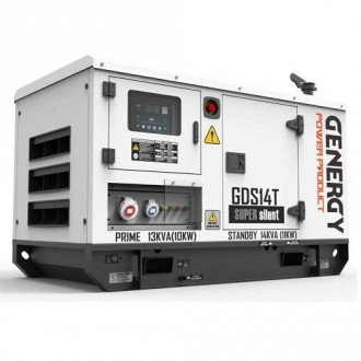 Генератор дизельний GENERGY GDS14T 11,2 кВт-[articul]