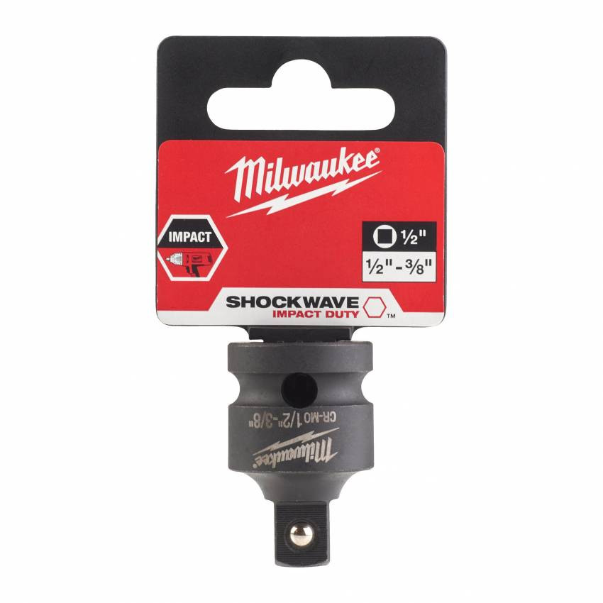 Перехідник ShW MILWAUKEE з 1/4"HEX на 3/8" квадратний хвостовик 0-4932478054