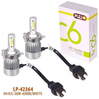 Лампи PULSO C6/LED/H4 P43T H/L/2*280°COB/12-24v36w/3800Lm/4300K-[articul]