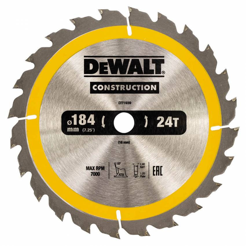 Диск пильний DeWALT DT1939-DT1939