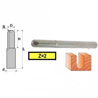 Фреза Сферична прямозуба z2, D3, H12, d3, L40 03-604-031-[articul]