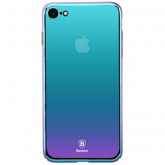 Чохол Baseus для iPhone SE 2020/8/7 Glass Violet Blue (WIAPIPH7-GZ03)-[articul]