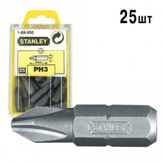 Біта із шестигранним хвостовиком 1/4” під шліц Ph3 довжиною 25 мм STANLEY 1-68-950