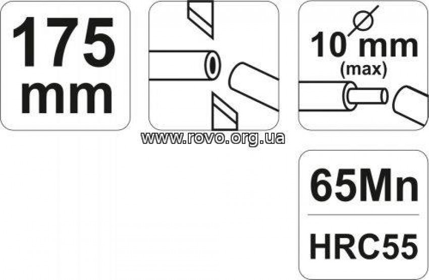 Кліщі – автомат для зняття ізоляції проводів YATO, l=175 мм [10/60]-YT-2268