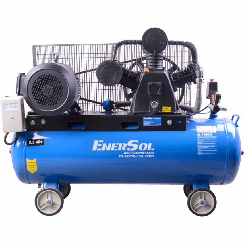 Компресор повітряний EnerSol ES-AC670-120-3PRO-ES-AC670-120-3PRO