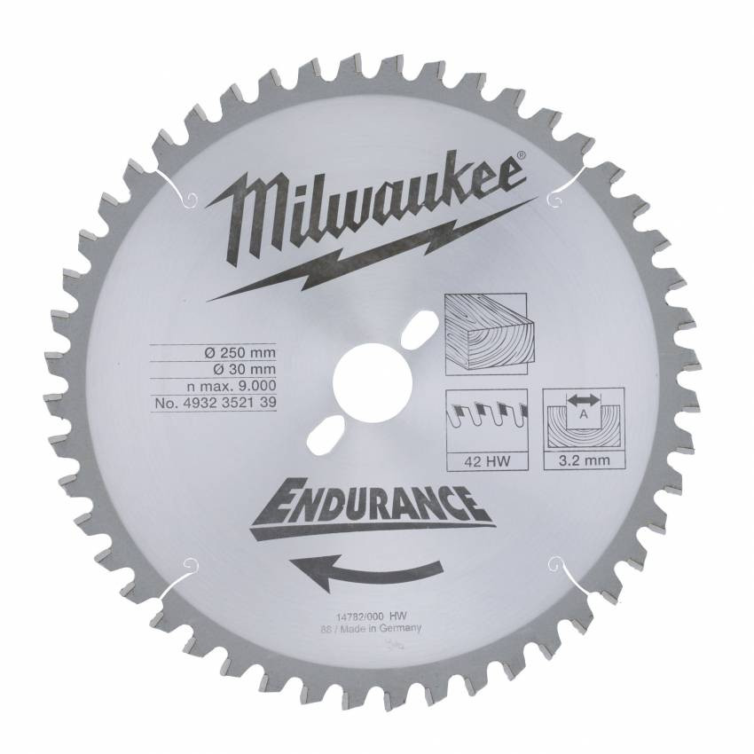 Диск пильний MILWAUKEE, Ø250/30мм, 48 зуб.-4932352139