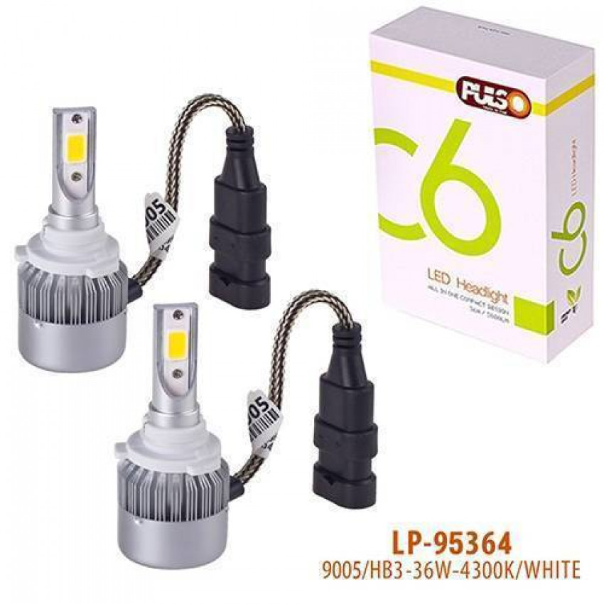 Лампи PULSO C6/LED/HB3 9005 P20D/2*280°COB/12-24v36w/3800Lm/4300K-LP-95364 (40)