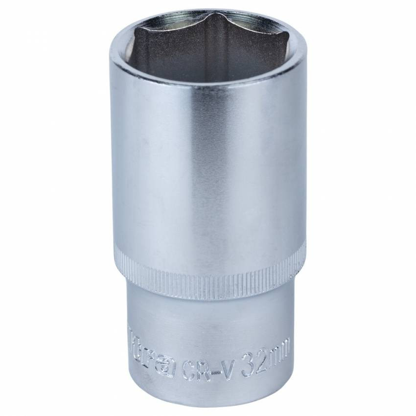 Насадка шестигранна довга 1/2" 32мм CrV ULTRA (6072322)-6072322