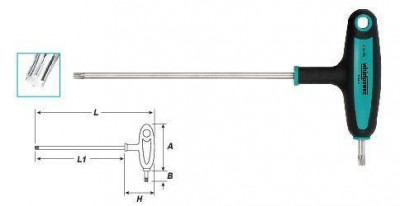 Шестигранник Torx 10 Т-под. з пластик.ручкою-[articul]