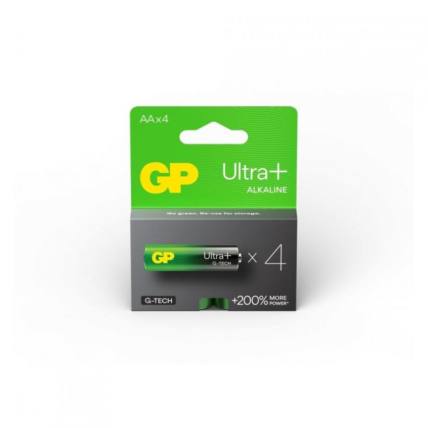 Батарейка GP Ultra Plus Alkaline 1,5V (LR3) лужна 24AUP21-SB4 блістер 4 шт-4891199203985