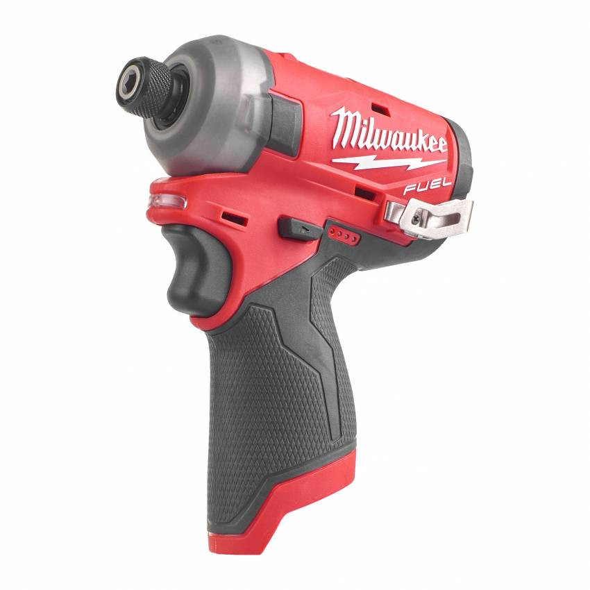 Гвинтоверт акумуляторний 1/4" HEX MILWAUKEE, M12 FQID-202X, 50Нм (зарядний пристрій, 2 акум.Х 2Ач, HDкейс)-4933464973