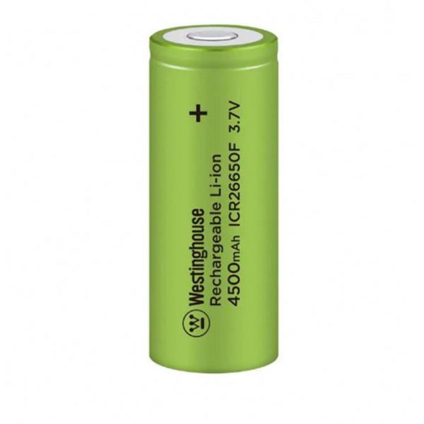 Акумулятор літій-іонний Westinghouse Li-ion ICR26650, 3,7V, 4500mAh, 1шт-ICR26650F-4500