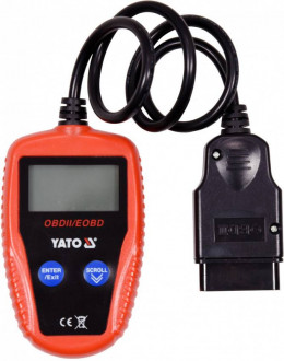 Тестер діагностичний OBD2 автомобіля YATO з LCD-дисплеєм-[articul]