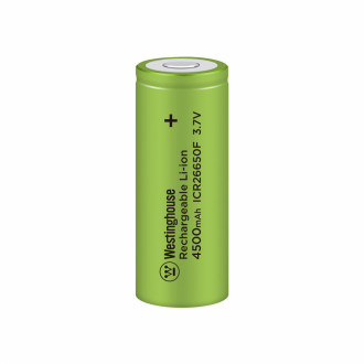 Акумулятор літій-іонний Westinghouse Li-ion ICR26650, 3,7V, 4500mAh, 1шт-[articul]