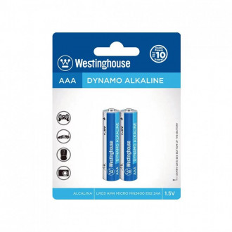 Лужна батарейка Westinghouse Dynamo Alkaline AAA/LR03 2шт/уп blister-[articul]