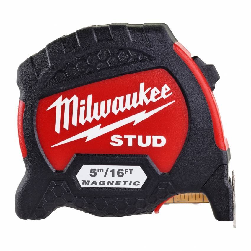 Рулетка магнітна метрична MILWAUKEE STUD, 8м (33мм)-4932471627